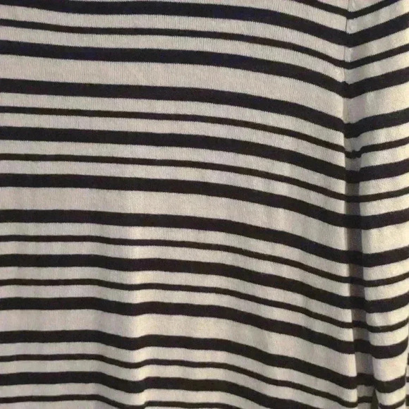 41 Hawthorn long sleeve‎ white black stripe modal/silk sweater women's medium - Picture 2 of 5